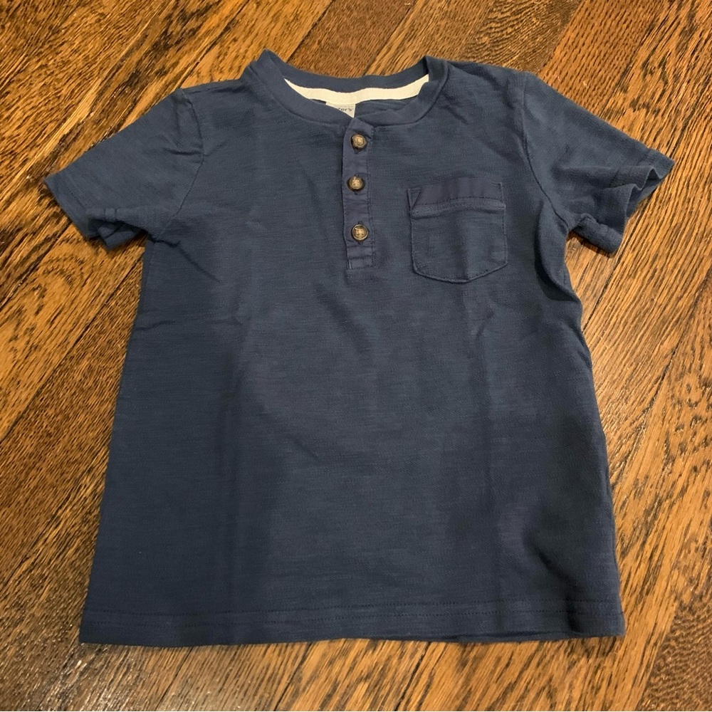Carter’s Henley Tee (Slate Blue) Size 4T